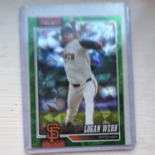 Topps 2026 Series 1 Green Diamante Foil Logan Webb San Francisco Giants #99/99