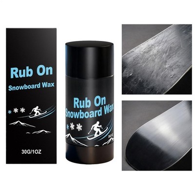 Rub on Snowboard Wax 30g Easy Use Reduce Friction Tool Portable Ski