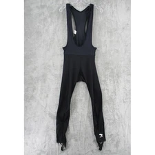 Bellwether Bib Cycling Pants Mens Large Ankle Zip Stirrup Athletic Stretch Black