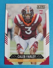 2021 Score Rookies Caleb Farley #341 RC Virginia Tech 