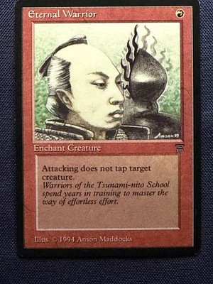 Eternal Warrior  - 1994 Magic the Gathering MTG Legends - Free Shipping!