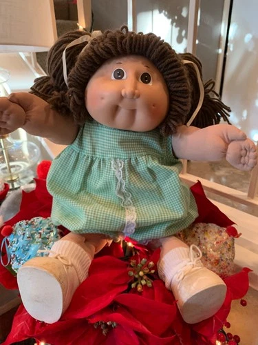 1983 Cabbage Patch Kid Brown Ponies Brown Eyes Diaper HM 2 Rare 1st Year Coleco
