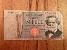 Banknote Italien 1000 Lire 1973 – Giuseppe Verdi Scala – Banca d'Italia – IB T