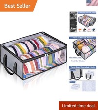 Elegant Hat Storage Organizer for Up to 40 Baseball Caps - Wide Zipper Holder
