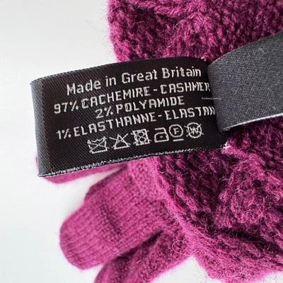 NEW 2023 CHANEL BURGUNDY CASHMERE KNIT CC LOGO GLOVES | eBay
