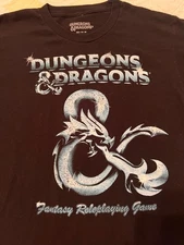 Dungeons And Dragons  Graphics Black Med T Shirt Role Playing Game DKL Quality