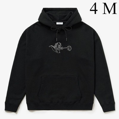 入手困難 ラコステ　ゴジラ　コラボ　フーディー サイズ4 パーカー M Godzilla Lacoste Hoodie Black My Lacoste Art Program Japan Limited