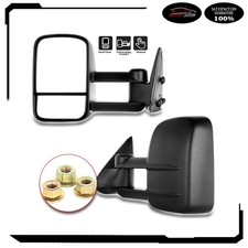 Towing Mirrors For 99-07 Gmc Chevy Truck Manual Telescoping Door Side View Pair Towing Mirrors For 99-07 Gmc Chevy Truck Manual Telescoping Door Side View Pair