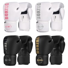 Guantoni da boxe 6 8 10 12 oz pelle PU Muay Thai Guantes De Boxeo Free Fight MMA