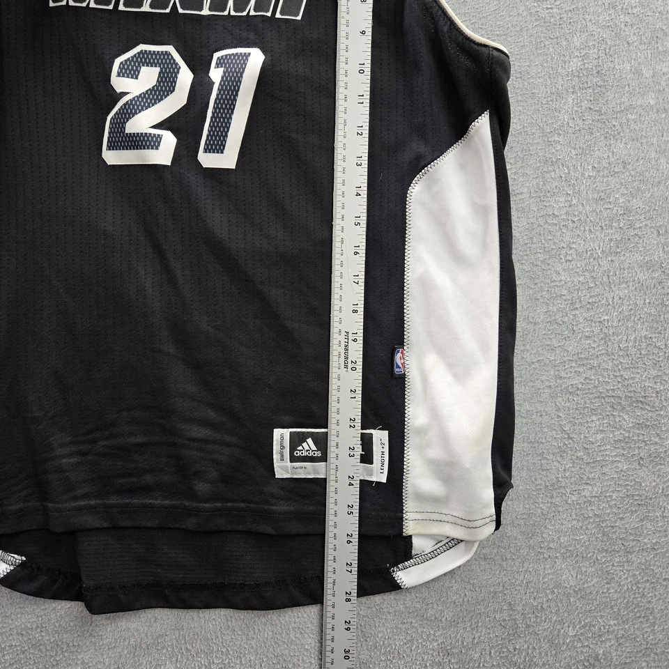 Camiseta deportiva para mujer Miami Heat XL negra Adidas Hassan Whiteide 21 logotipo de baloncesto Foto 3 de 4
