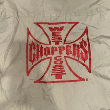 Vintage West Coast Choppers Shirt Mens XL Jesse James Biker Motorcycles Y2K