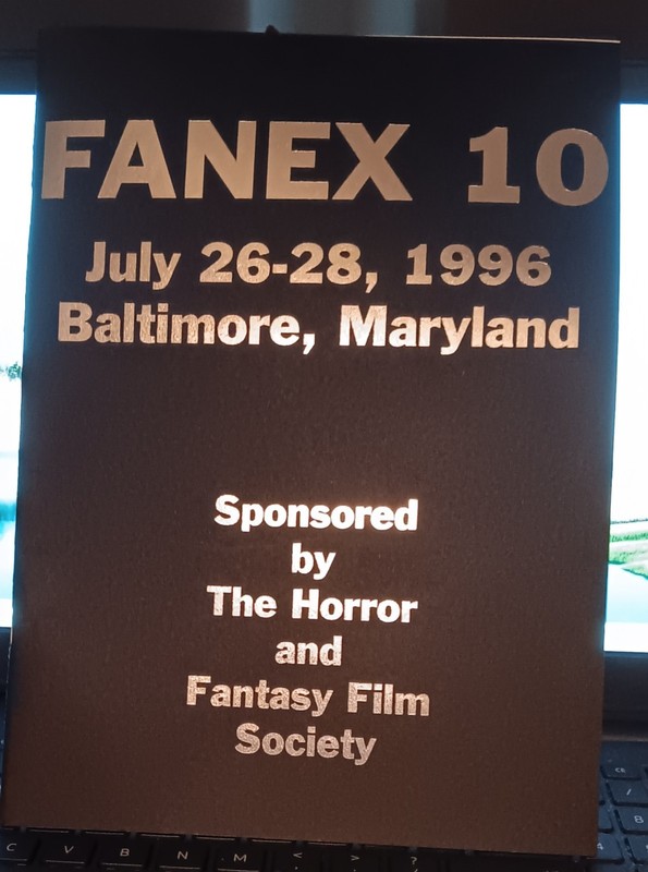 FANEX 10 July 1996 Baltimore MD pamphlet The Horror and Fantasy Film Society