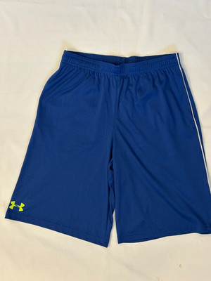 BOYS  UNDER ARMOUR LOOSE FIT ATHLETIC SHORTS, SIZE YOUTH LARGE, PICK A COLOR
