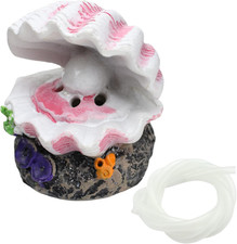 Aquarium Shell Decor Air Bubble Stone with Air Stone Bubbler Volcano Ornament Mi