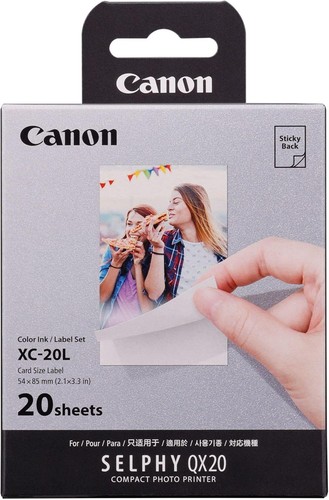 Canon XC-20L Genuine Ink + Paper Set, for SELPHY Square QX20-20 Prints - 第 2/3 張圖片