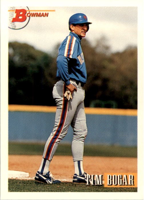 1993 Bowman Baseball Card #326 Tim Bogar RC