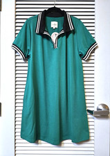 green black stripe collar dress M urban outfitters earrings