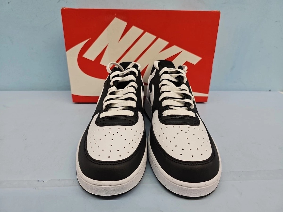 Size 8.5 - Nike Court Vision Low Black White for sale online 