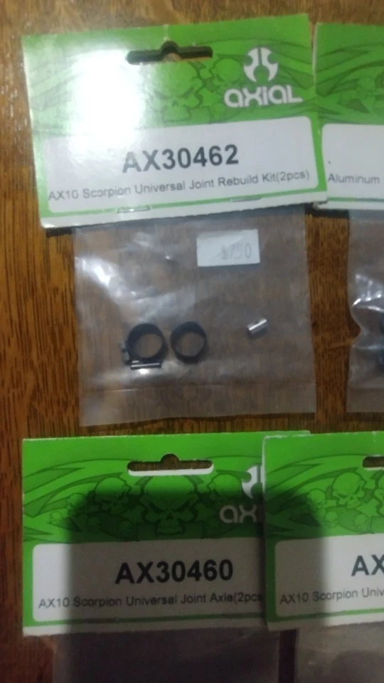 Vintage AXIAL Parts Lot (7 packs + Pair of new Axial Shocks) N.I.P Great Deal - Image 2 of 4