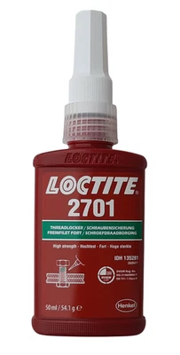 Loctite 2701 Schraubensicherung hochfest 50 ml - MHD 09/2026 - EU-Ware