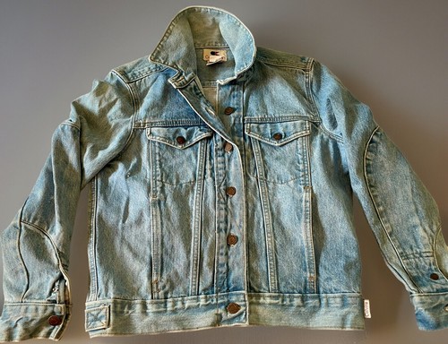 CALVIN KLEIN Jacket Womens Small Denim Jean Trucker Vintage 1970s Made USA - Picture 3 of 10