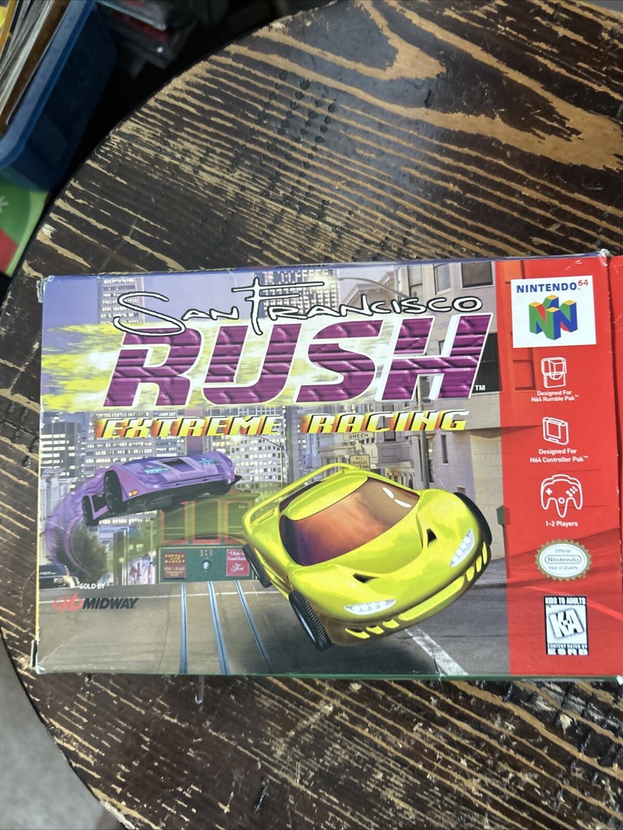 San Francisco Rush Extreme Racing (Nintendo 64, 1997) Complete In