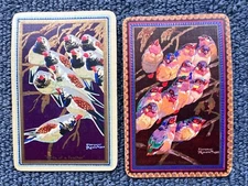 Original swap playing cards English named Birds of a Feather, Flocked Together
