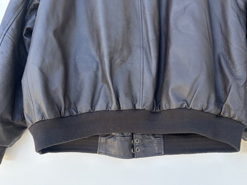Snap-On Tools Brown Leather Bomber Jacket Coat Quilted Lining MENS Size XL VGUC - Picture 16 of 20
