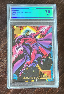 1994 Fleer Marvel Universe Card #14 Fatal Attractions Magneto