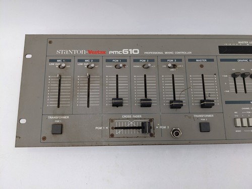 RARO Stanton-Vestax PMC 610 Mixer DJ stereo professionale NON TESTATO senza alimentatore - Foto 2 di 10