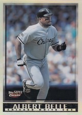 1998 Albert Belle Topps Super Chrome JUMBO REFRACTOR #32 - White Sox Indians