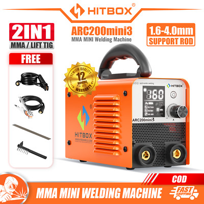HITBOX 160A MMA/Lift TIG Welder 110V Mini ARC Welding Machine with Hot Start US
