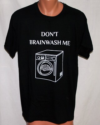 DON´T BRAINWASH ME Funshirt  L  neuwertig Gehirnwäsche Original Gildan Etikett 