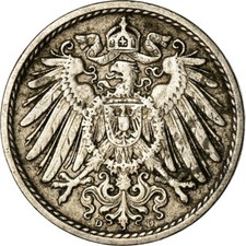 #782262 M&uuml;nze, GERMANY - EMPIRE, Wilhelm II, 5 Pfennig, 1902, Munich, S+