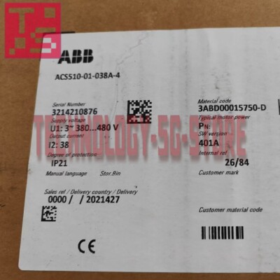 ABB ACS510-01-038A-4 Frequency Converter# 1pcs New In Box