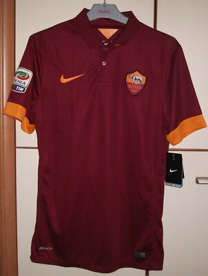AS Roma 2014 - 2015 Home football shirt Jersey Player Issue Nike M
