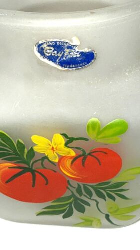 Fire KIng GAY FAD 5 1/2" TOMATO JUICE PITCHER W/ 6 TUMBLERS **BOX & STICKER** - Picture 2 of 2