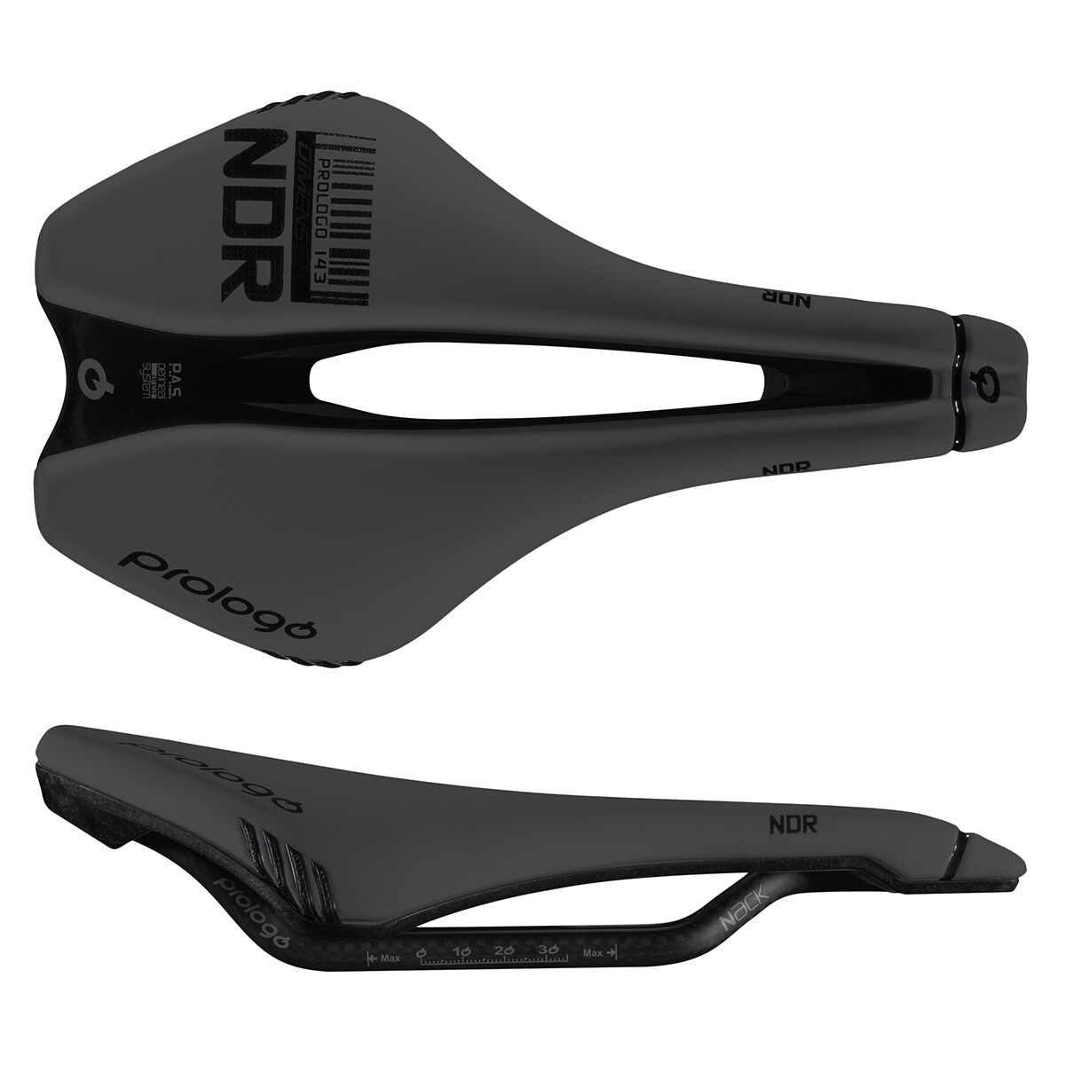 SADDLE PROLOGO DIMENSION NDR NACK 143 GY/BK | eBay