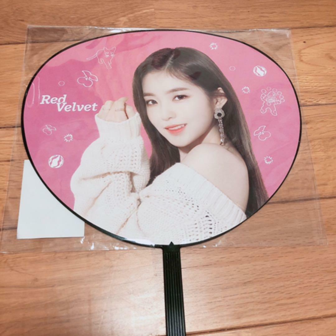 Red Velvet Round Hand Fan Irene K-pop Idol Group Official Goods