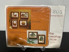 NIP VTG! Creative Circle Chicken & Eggs #0205 Counted Cross Stitch Kit 1981