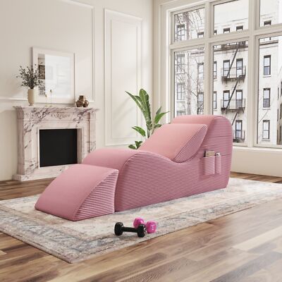 Yoga Chair Yoga Recliner Curved Relieve Stress Chaise Lounge Yoga Sofa Divan Bed