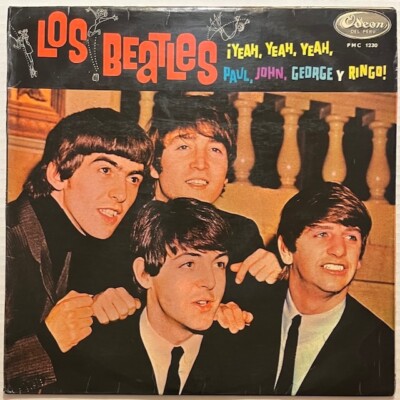 Los Beatles ¡Yeah, Yeah, Yeah, Paul, John, George Y Ringo! 1964 Peru Odeon LP