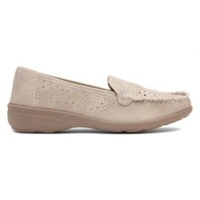 Softlites Womens Shoes Beige Adults Ladies Loafer Casual Cushioned SIZE