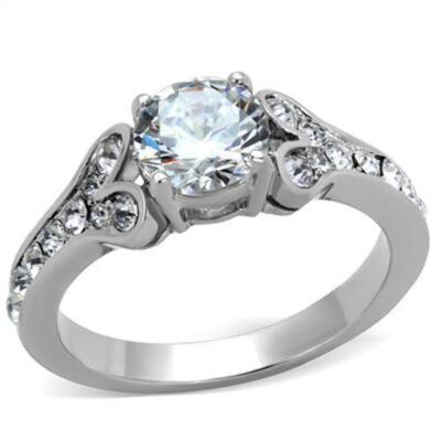Anillo de Compromiso Boda y Matrimonio con Diamante Zirconia Para Mujeres Color