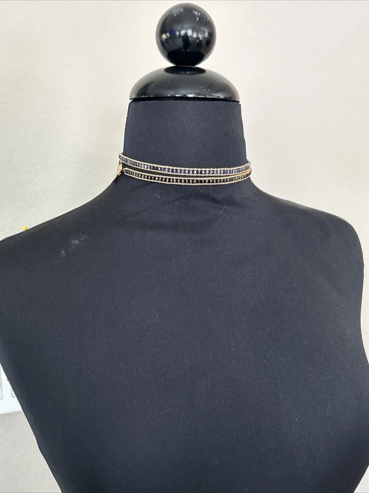 NUEVO Collar Pulsera Chan Luu Cadena Oro Perla Swarovski Cuarzo Ahumado 4 Envolturas Foto 4 de 4