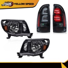 Fit For 2005-2011 Toyota Tacoma Black Amber Headlights Led Tail Lights Fit For 2005-2011 Toyota Tacoma Black Amber Headlights Led Tail Lights