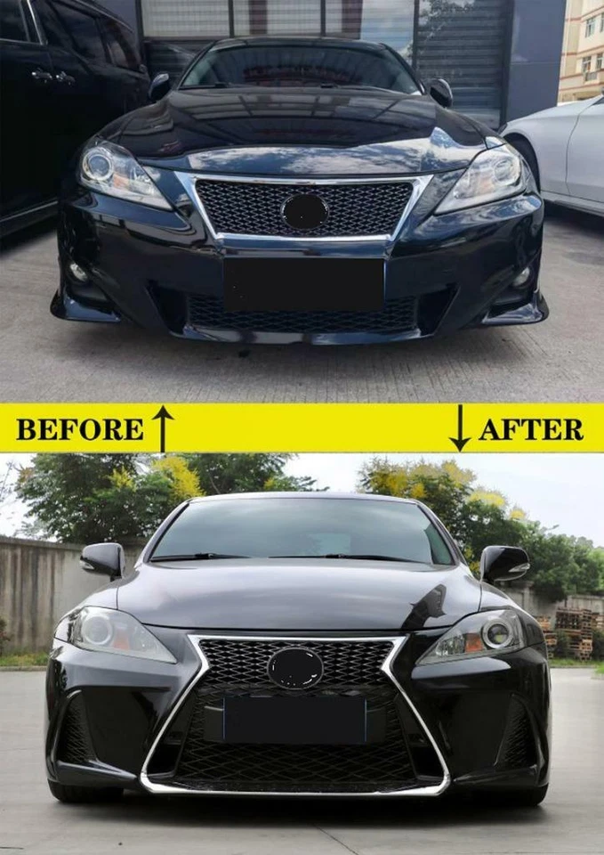 2IS to 4IS For 06-13 Lexus IS250/350/C to 2017+ F-Sport Front Bumper Conversion Foto 3 de 4