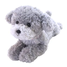 44153 Sun Lemon Knee Dog Toy Poodle Gray S 17 x 12.4 x 34cm Stuffed Animal