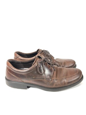 Ecco - Mens Brown Lace Up Shoes Oxfords Shock Point Comfort  display picture 2