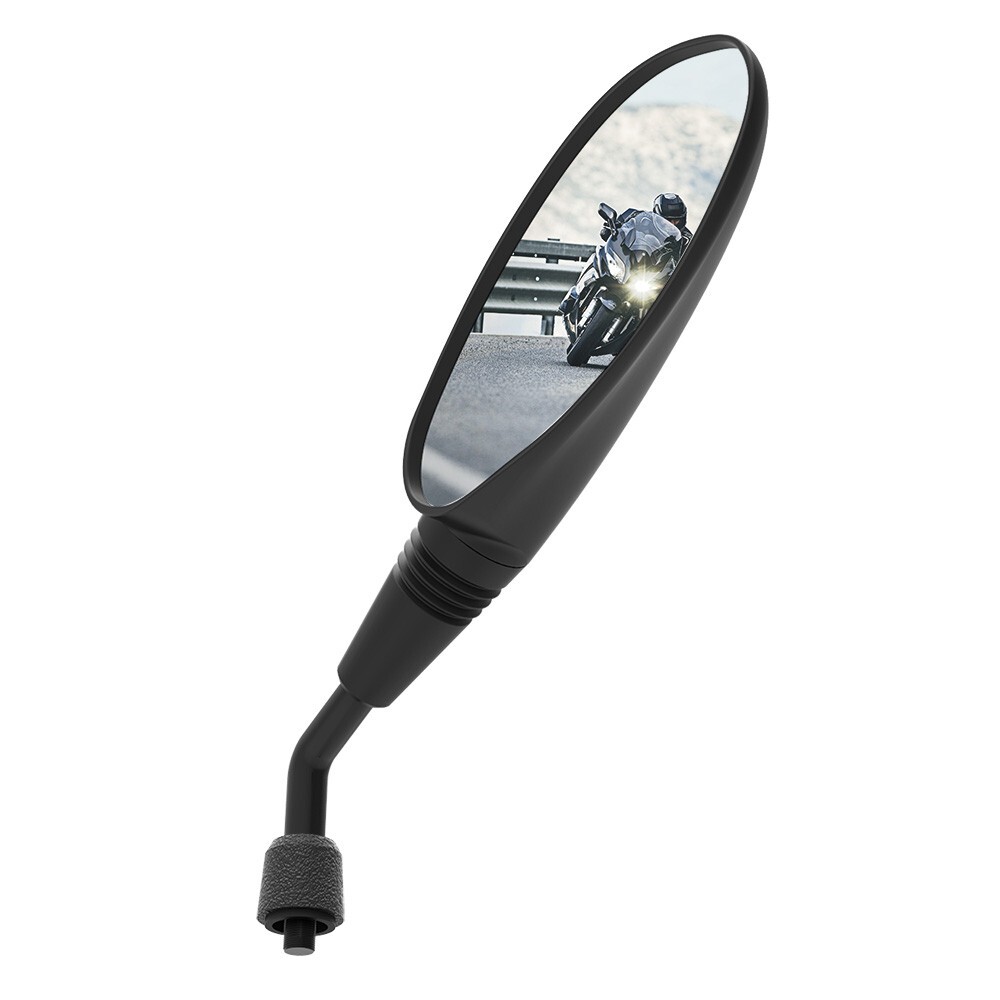 Oxford Oval Right Hand Motorcycle Mirror Replacement E-Marked Scooter Black M10